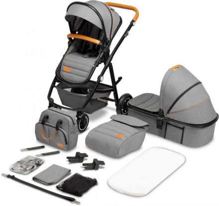 Детская коляска 2 в 1 Lionelo Amber Grey Stone